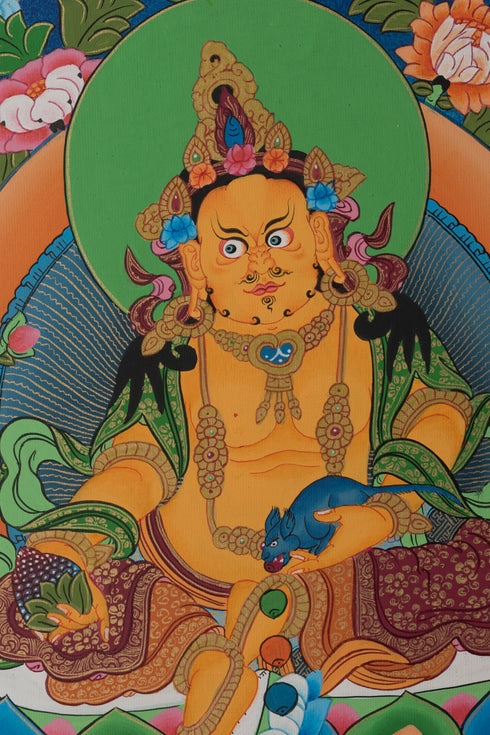 Kuber Thangka Art | Lord of Wealth | For wealth and good fortune